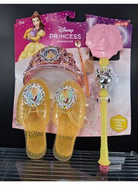 Disney Princess Belle Costume Accessory Set With Shoes & Wand